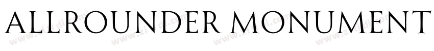 Allrounder Monument字体转换